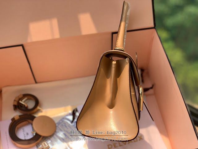 DELVAUX女包 Brillant手袋 德爾沃女手提包 女手拎包 Dv0020原版奶茶 Delvaux女單肩包  fcs1317